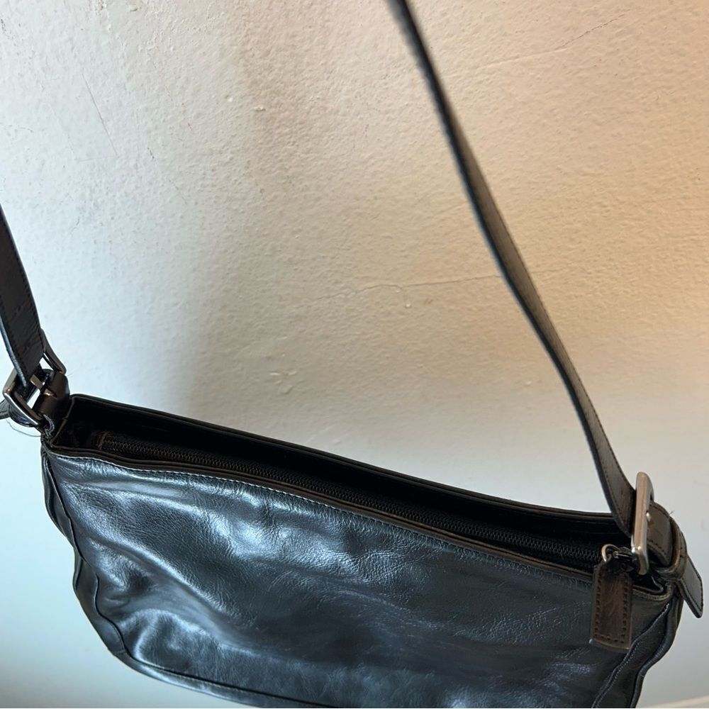KENNETH COLE REACTION womans handbag black silver leather modern gothcore y2k - Picture 13 of 15